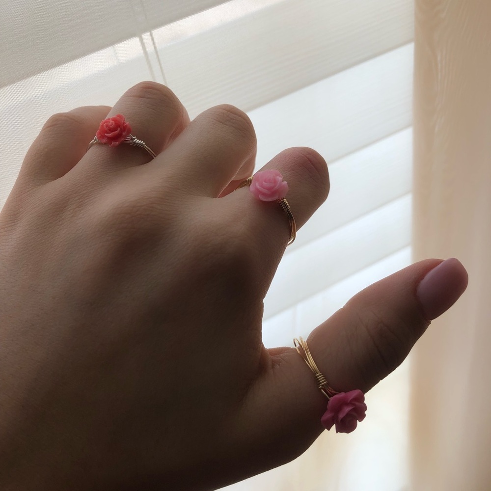 HANDMADE ROSE RINGS - Picture 7 of 9
